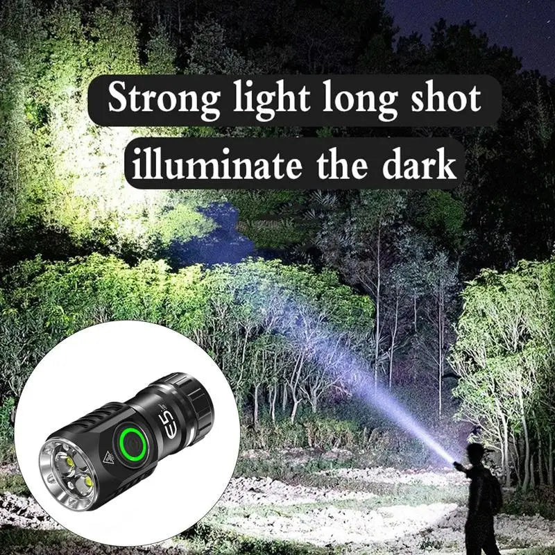 High Lumen Flashlight Rechargeable Led Torch with Lanyard